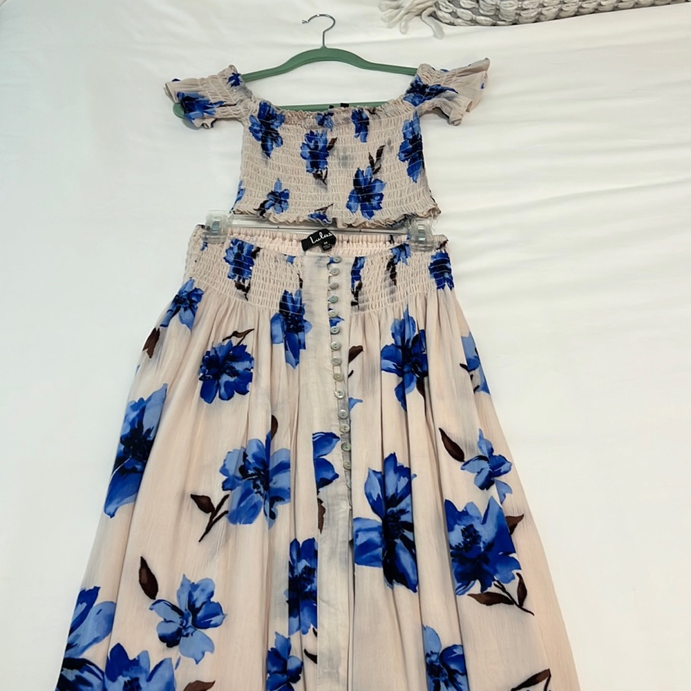 Maxi skirt and top set